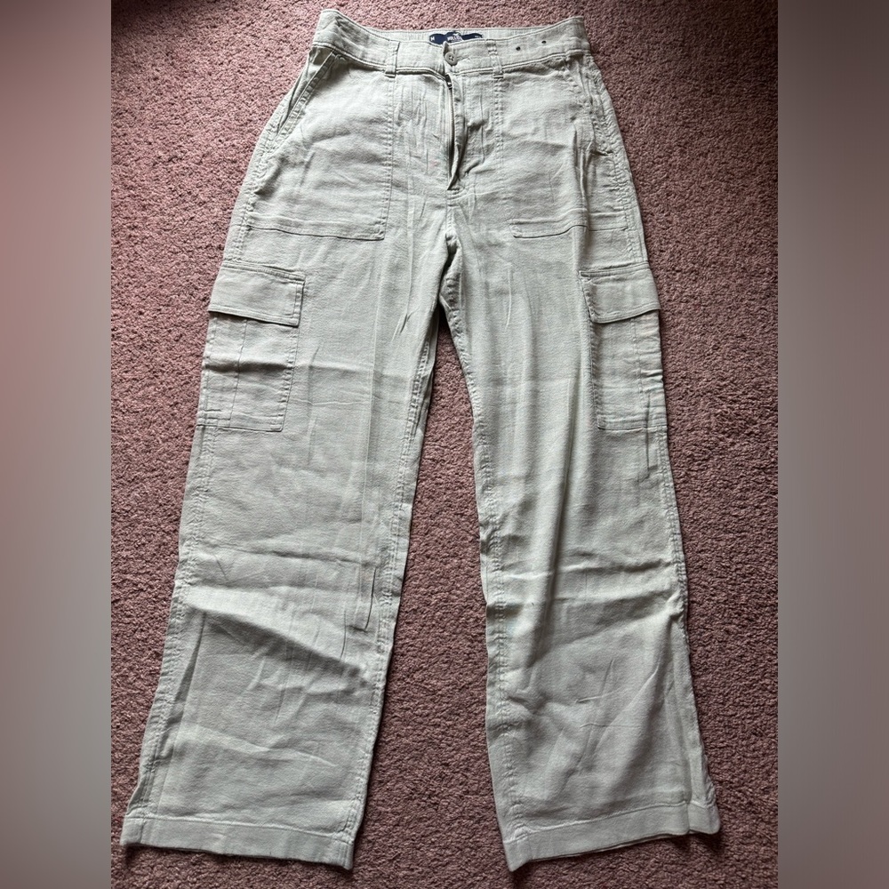 Linen Cargo Pants